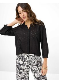Brax Damen Shirtbluse "Style VELIA", schwarz, Gr. 38, 70% Baumwolle, 30% Polyester, Blusen