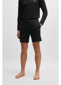 BOSS Herren Sweatshorts "Mix&Match Short CW", Gr. S, schwarz, Sweatware, Obermaterial: 95% Baumwolle, 5% Elasthan, unifarben, casual, Hosen, mit BOSS