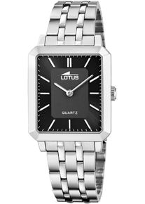 Lotus Damen Quarzuhr "Square", silber, Armbanduhren, Armbanduhr, Damenuhr, Edelstahlarmband, analog