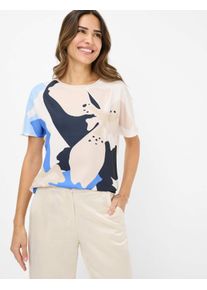 Brax Damen Kurzarmshirt "Style CAELEN", blau, Gr. 36, 95% Viskose, 5% Elasthan, Shirts