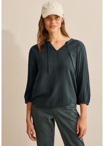 Cecil Damen Langarmbluseslate khaki, casual, Gr. XS, unifarben, Stoff, 100% Viskose, Blusen, mit 3/4 Ärmeln