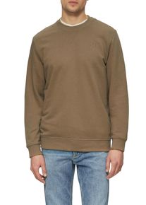 s.Oliver Herren Sweatshirt, braun, casual, Gr. XL, unifarben, Sweatware, Obermaterial: 70% Baumwolle, 30% Polyester, Sweatshirts, mit Logo Stickerei