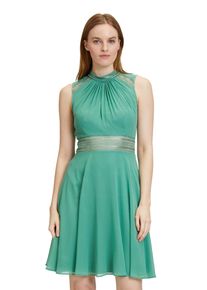 Vera Mont Damen Cocktailkleid "Vera Mont Cocktailkleid mit Spitzeneinsatz", grün, festlich, Gr. 34, Chiffon, Obermaterial: 100% Polyester recycelt.,