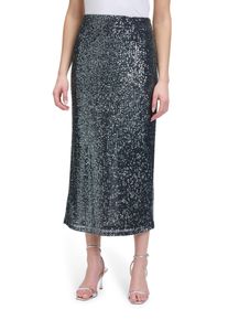 Vera Mont Damen Maxirock "Vera Mont Midirock mit Gummizug", grau, festlich, Gr. 36, Obermaterial: 93% Polyester, 7% Elasthan. Futter: 100%