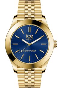 Ice Watch ICE-WATCH Herren Solaruhr "ICE steel - Medium - SOLAR 3H", gold, Armbanduhren, Armbanduhr, Herrenuhr, Edelstahlarmband, bis 10 bar wasserdicht