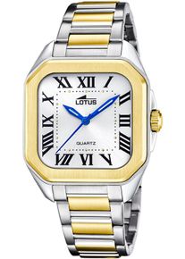 Lotus Damen Quarzuhr "Square", silber, Armbanduhren, Armbanduhr, Damenuhr, Edelstahlarmband, analog