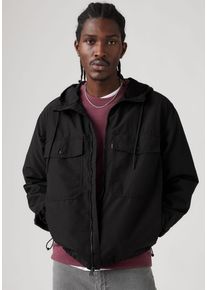 Levi's LEVI'S Herren Windbreaker, schwarz, Gr. XL, Obermaterial: 61% Baumwolle, 39% Polyamid, Jacken