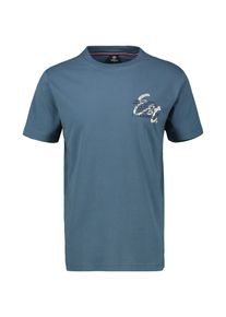 Lerros Herren T-Shirt "Lerros T-Shirt mit Brustprint in Großen Größen", blau, Gr. 6XL, 100% Baumwolle, Shirts