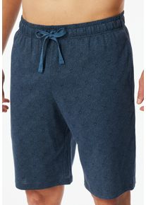 Schiesser Herren Bermudas ""Mix+Relax"", Gr. 48, blau, Single Jersey, Obermaterial: 100% Baumwolle, unifarben, casual, Hosen, mit seitlichen Taschen