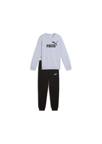 Puma Kinder Jogginganzug "Essentials No. 1 Logo Crew Trainingsanzug Jungen", blau, Gr. 152, Obermaterial: 68% Baumwolle, 32% Polyester; Rippe: 3%