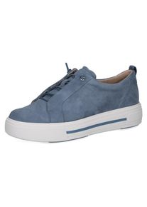 Caprice Damen Slip-On Sneaker, Gr. 37,5, blau, Veloursleder, sportlich, Schuhe, Halbschuh, Freizeitschuh, Slipper mit Gummizügen