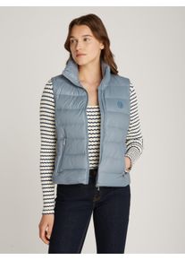Tommy Hilfiger Damen Steppweste "LW DOWN FEMININE GLOSS VEST", blau, casual, Gr. XL, unifarben, Web, Obermaterial: 100% Polyamid, Westen, mit