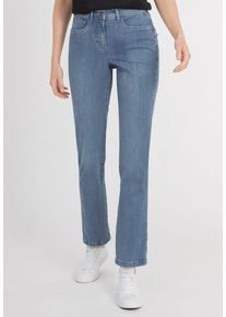 Recover Pants Damen 5-Pocket-Jeans "JIL", blau, casual, Gr. 52, unifarben, 89% Baumwolle;8% Polyester;3% Elasthan, Jeans, aus formstabilem Denim