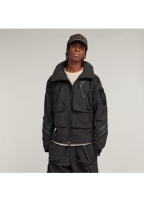 G-Star Raw G-STAR Herren Cargojacke "Cargo Jacket", schwarz, casual, Gr. M, unifarben, Web, Obermaterial: 100% Polyester, Jacken
