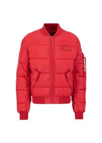 Herren Bomberjacke "Alpha Industries Men - Bomber Jackets MA-1 Puffer Bomber", rot, Gr. M, Alpha Industries, Obermaterial: 100% Polyester, Futter: