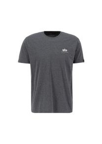 Herren T-Shirt "Alpha Industries Men - T-Shirts Basic T Small Logo", grau, Gr. S, Alpha Industries, Obermaterial: 100% Baumwolle, Shirts