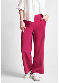 Cecil Damen Marlene-Hose, pink, casual, Gr. XXL, unifarben, Stoff, 49% Polyester, 43% Modal, 8% Elasthan, Hosen, mit Elastikbund