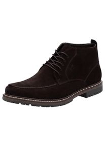 Rieker Herren Schnürstiefelette, Gr. 41, braun, Leder, klassisch, Schuhe, Schnürboots, knöchelhohe Business-Stiefelette mit Profilsohle