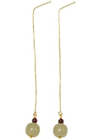 Firetti Damen Paar Ohrhänger "Schmuck Geschenk Silber 925 Ohrschmuck Ohrringe Edelsteine", Silber 925 (Sterlingsilber), grün, Silber 925