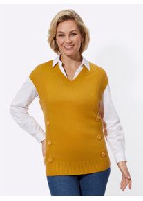 Classic Basics Damen Pullunder "Pullunder", gelb, Gr. 44, unifarben, 100% Polyacryl, Pullover
