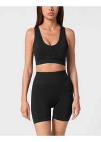 Plein Sport Kinder Lauftop "Logo", schwarz, Gr. XS, Obermaterial: 53% Polyamid, 37% Polyester, 10% Elasthan, Tops