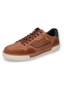 Camel Active Herren Sneaker, Gr. 45, braun, Glattleder, Veloursleder, sportlich, Schuhe, Retro Sneaker, Schnürschuh, Halbschuh mit Lederinnensohle