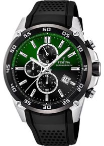 Festina Herren Chronograph "The Originals", schwarz, Armbanduhren, Quarzuhr, Armbanduhr, Herrenuhr, analog, Tag, Stoppfunktion