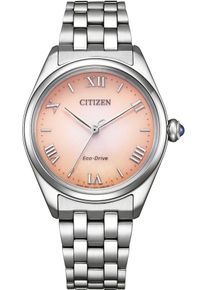 Citizen Damen Solaruhr, silber, Armbanduhren, Armbanduhr, Damenuhr, Edelstahlarmband, analog