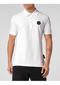 Plein Sport Herren Poloshirt "Thunder Tiger", weiß, Gr. XXL, Obermaterial: 100% Baumwolle, Shirts
