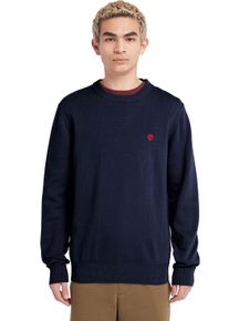 Timberland Herren Rundhalspullover "WILLIAMS RIVER Cotton YD Sweater", blau, casual, Gr. S, Obermaterial: 100% Baumwolle, Pullover