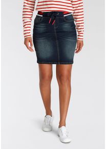 H.I.S. H.I.S Damen Jeansrock "cleoHS", blau, modisch, Gr. 42, Denim/Jeans, Obermaterial: 73% Baumwolle, 25% Polyester, 2% Elasthan, Röcke, elastischer Bund
