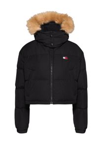 Tommy Jeans Damen Steppjacke "TJW CRP ALASKA FAUX FUR HOOD", schwarz, casual, Gr. XL, unifarben, Web, Obermaterial: 100% Polyester. Futter: 100%