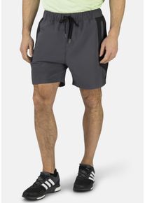 Stooker Men Herren Sporthose "Microfaser Funktionsshorts", grau, casual, Gr. XL, Sweatware, 95% Polyester, 5% Elasthan, Hosen, Shorts Regular Fit