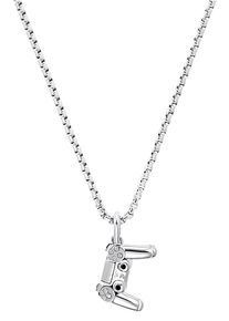 s.Oliver JUNIOR Jungen Kette mit Anhänger "Spielkonsole, 2032559", Edelstahl, L: 43cm B: 2mm, silber, Edelstahl, B:2mm, Halsketten