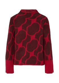 Damen Stehkragenpullover, rot, casual, Gr. 36, s.Oliver BLACK LABEL, Intarsienmuster, Obermaterial: 70% Polyacryl, 30% Polyester, Pullover, mit