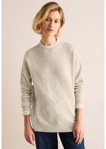 Cecil Damen Strickpullover, beige, casual, Gr. XXL, unifarben, Web, 37% Baumwolle, 34% Polyacryl, 26% Polyester, 3% Elasthan, Pullover, mit