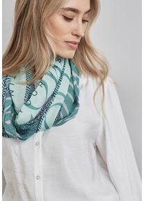 Street One Damen Loop, grün, casual, bedruckt, Stoff, 100% Modal, Modetücher, kuschelig
