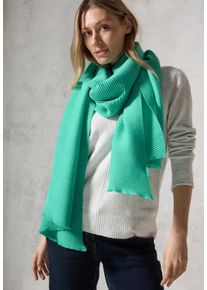 Cecil Damen Schal, grün, casual, unifarben, Stoff, 84% Polyester, 16% Viskose, Modetücher, softer Materialmix