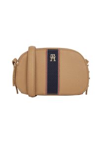 Tommy Hilfiger Damen Umhängetasche "TH LEGACY CAMERA BAG", beige, Lederimitat, Taschen, Reise, Freizeittasche, Damen Mini Bag mit Umhängeriemen