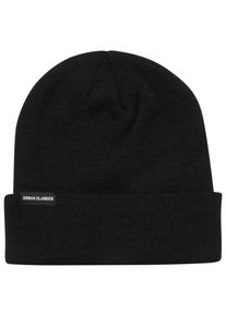 Urban Classics Damen Beanie "Urban Classics Unisex Basic Flap Beanie", schwarz, Kunstfaser, Mützen