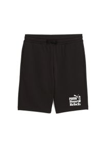 Puma Kinder Sporthose "Mid 90s Lang geschnittene Shorts Jungen", schwarz, Gr. 164, bedruckt, Obermaterial: 68% Baumwolle, 32% Polyester; Tasche u2013