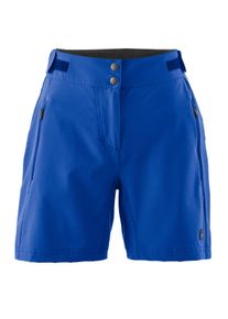 Gonso Damen Fahrradhose "IGNA 2.0", blau, Gr. 44, 86% Polyester, 14% Elasthan, Hosen, Damen Bike-Shorts, Innenhose mit Sitzpolster, Radhose mit