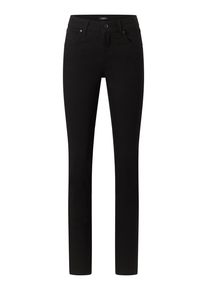AENGELS Damen Bequeme Jeans "AENGELS Angels Jeans Cici mit authentischem Denim", schwarz, casual, Gr. 36, unifarben, 92% Baumwolle, 6% Polyester, 2%