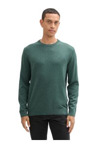 Tom Tailor Herren Rundhalspullover, grün, casual, Gr. XL, Strick, Obermaterial: 100% Baumwolle, Pullover, mit Logostickerei