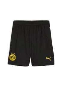 Puma Herren Trainingsshorts "BVB SHORTS REPLICA", schwarz, sportlich, Gr. L, colorblocking, Web, Obermaterial: 100% Polyester, Hosen, BVB Shorts