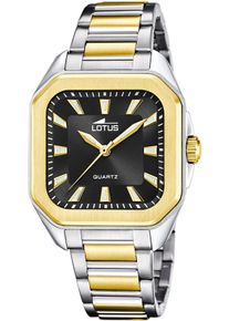 Lotus Damen Quarzuhr "Square", silber, Armbanduhren, Armbanduhr, Damenuhr, Edelstahlarmband, analog