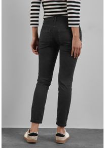 Street One Damen Gerade Jeans, schwarz, casual, Gr. 30, unifarben, Jeans, 65% Baumwolle, 31% Polyester, 4% Elasthan, Jeans, Middle Waist