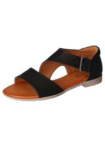 Mustang Shoes Damen Sandale, Gr. 39, schwarz, Lederimitat, casual, Schuhe, Sommerschuh, Sandalette, Riemchensandale in asymmetrischer Optik