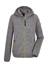 Killtec Kinder Fleecejacke "KOS 354 BYS KNTFLC JCKT", grau, sportlich, Gr. 128, 100% Polyester, Jacken