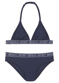 Bench. Kinder Triangel-Bikini "Yva Kids", blau, Gr. 122, Recycling-Polyamid, Bikini-Sets, in sportlichem Design und Farben
